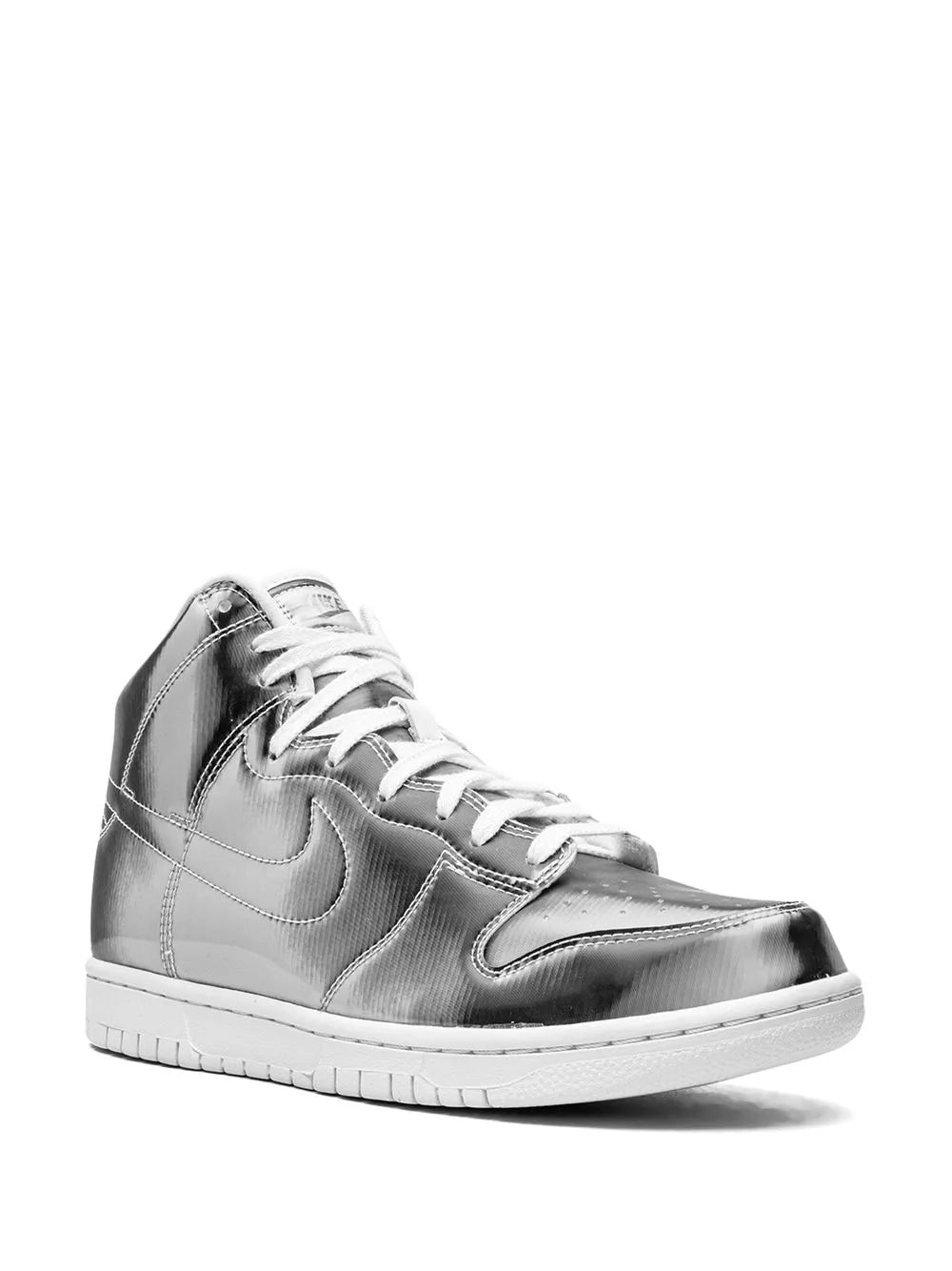 Nike X Clot Dunk High Metallic Silver Sneakers