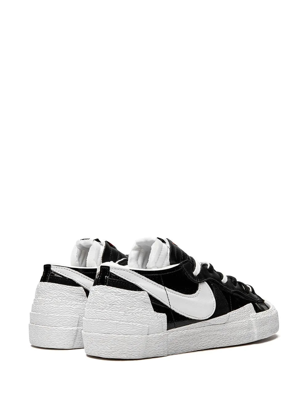 Nike X Sacai Blazer Low Black Patent Leather Sneakers