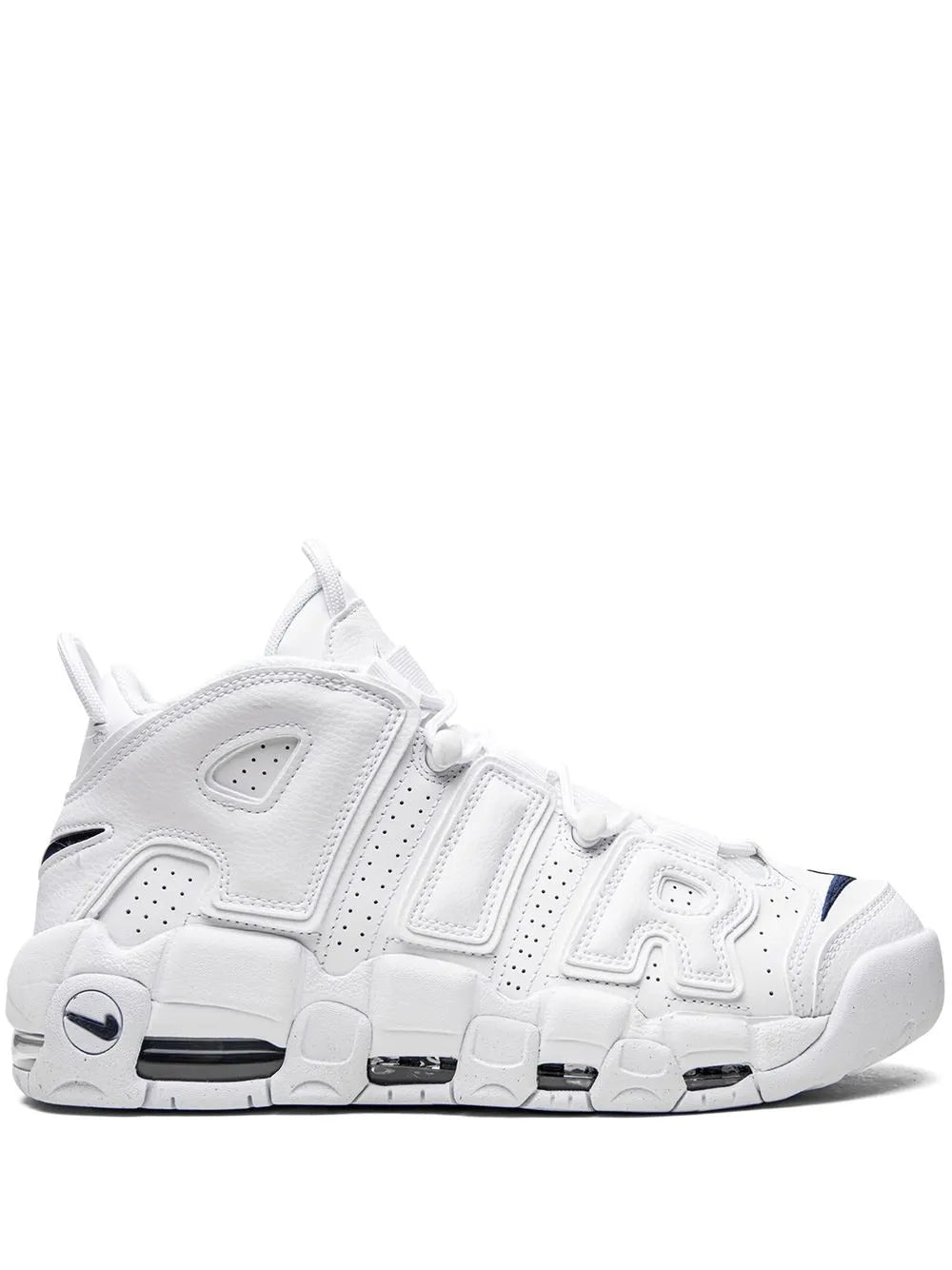 Air More Uptempo White/Midnight Navy Sneakers