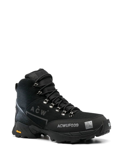 A-Cold-Wall* Logo-Print Mesh High-Top Sneakers