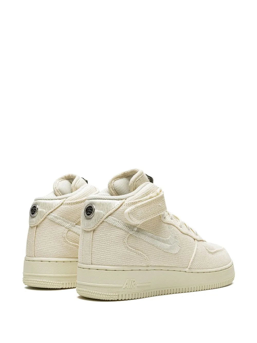 Nike X Stussy Air Force 1 Mid Fossil Sneakers