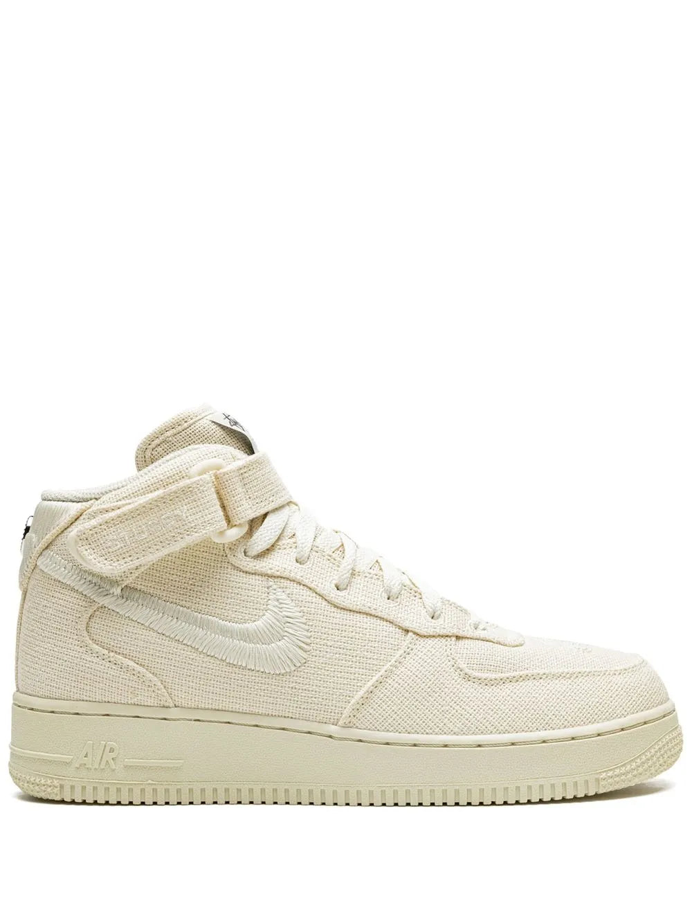 Nike X Stussy Air Force 1 Mid Fossil Sneakers