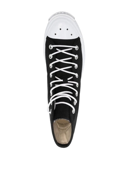 Acne Studios Contrasting Toe-Cap High-Top Sneakers