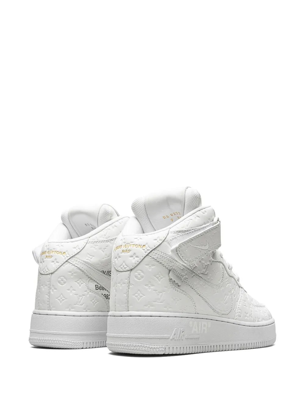 Nike X Louis Vuitton X Virgil Abloh Air Force 1 Mid White/White Sneakers