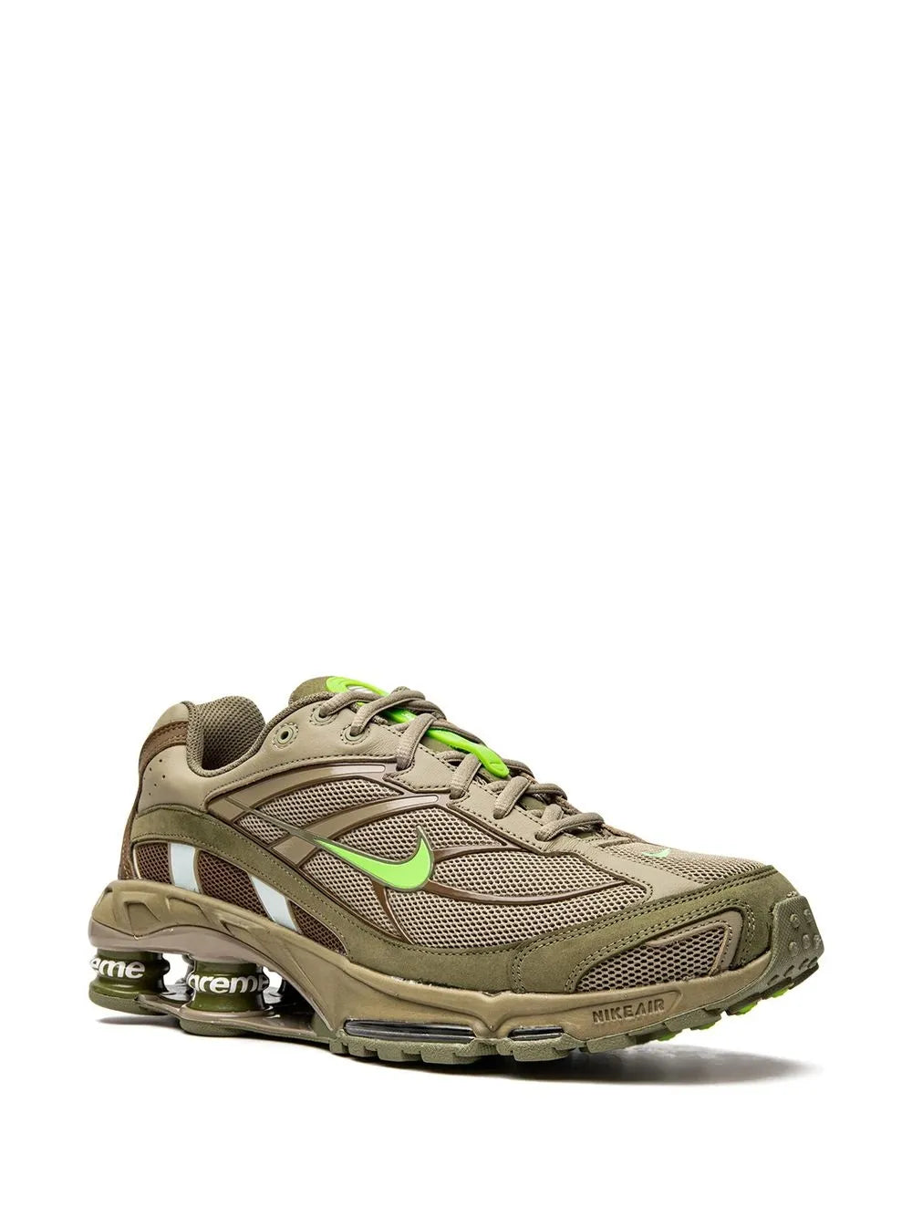 Nike X Supreme Shox Ride 2 Sp Green Sneakers