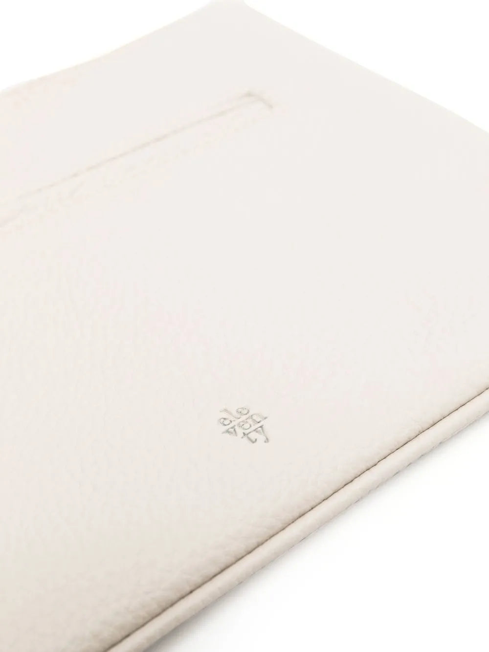 Eleventylogo-stamp leather clutch bag