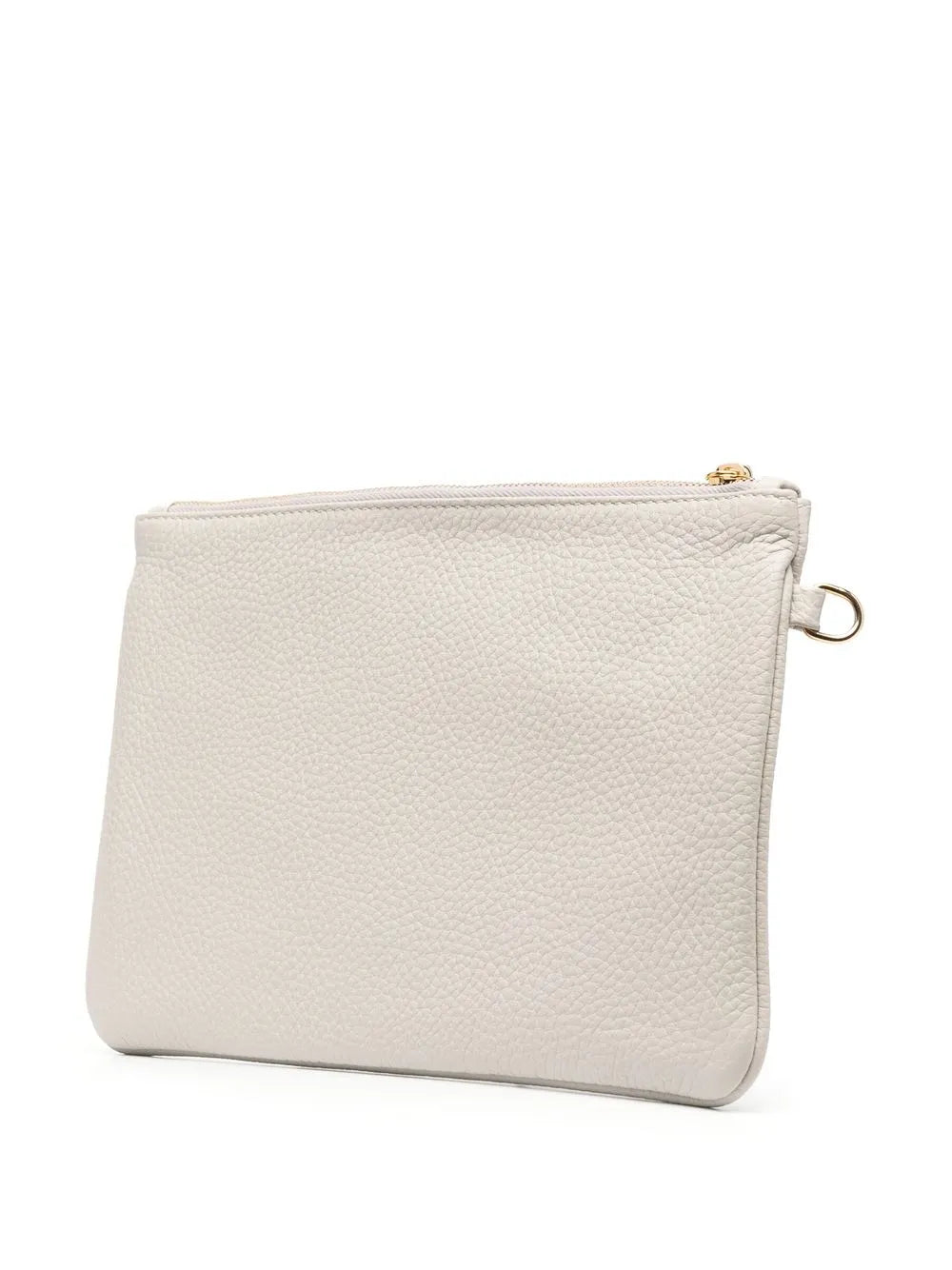 Eleventylogo-stamp leather clutch bag