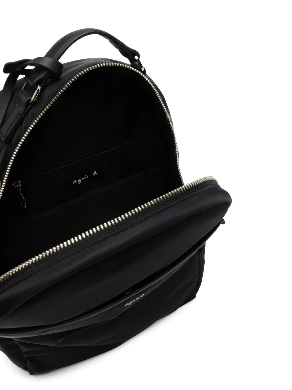 agn b. logo-charm zip-around backpack