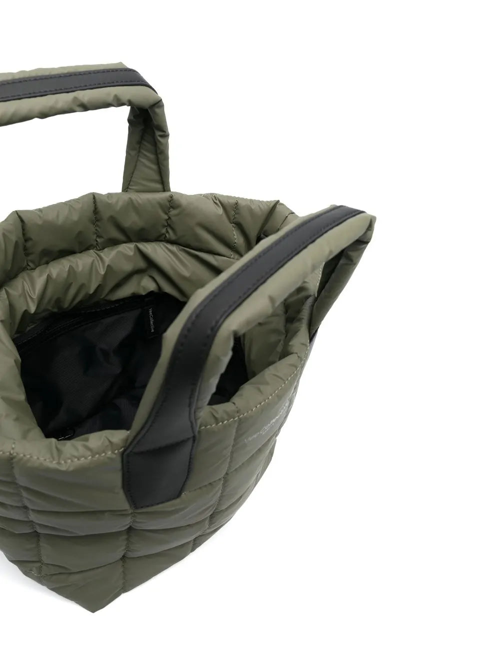 VeeCollectivelogo-print quilted tote bag