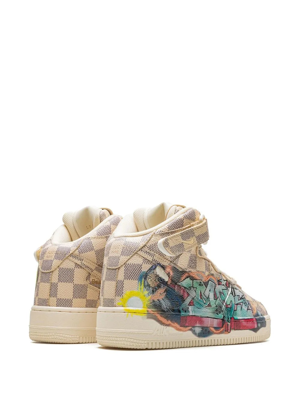 Nike X Louis Vuitton Air Force 1 Mid Virgil Abloh - Graffiti Sneakers