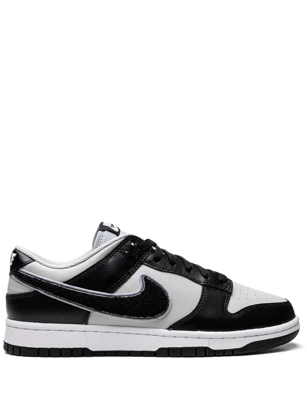 Dunk Low Chenille Swoosh Black Grey Sneakers