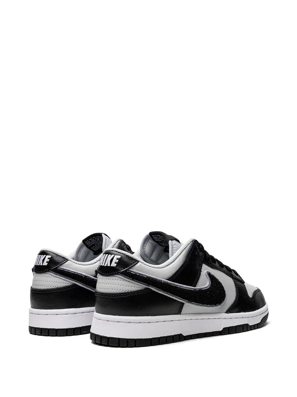 Dunk Low Chenille Swoosh Black Grey Sneakers