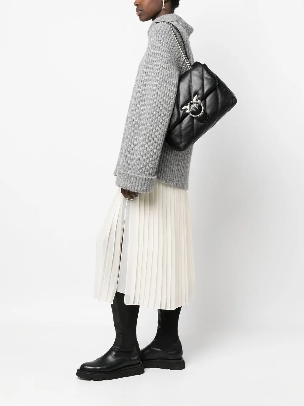 PINKOLove Big Puff leather shoulder bag
