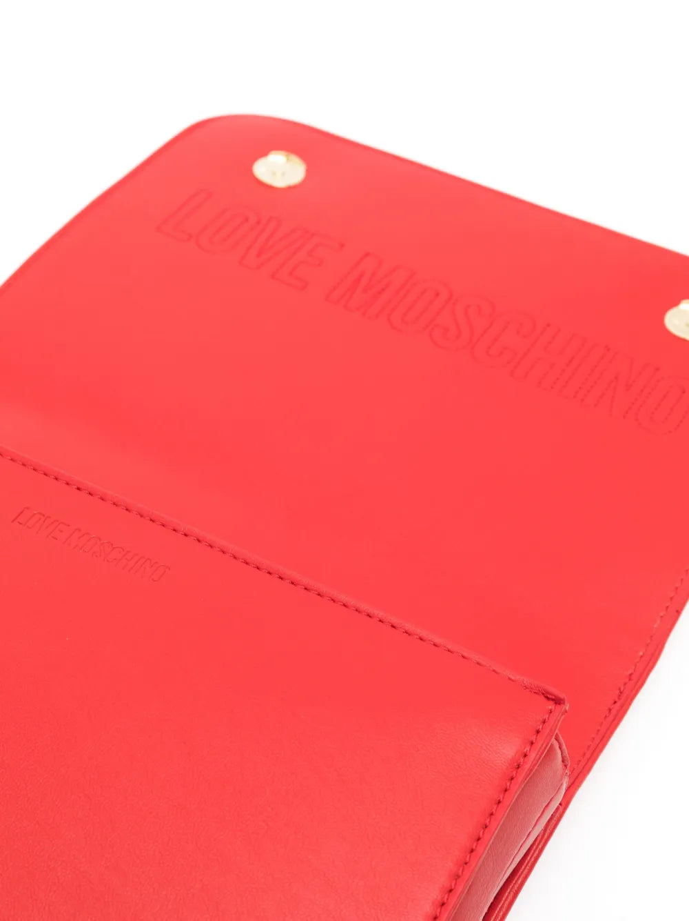 Love Moschinologo-plaque quilted shoulder bag