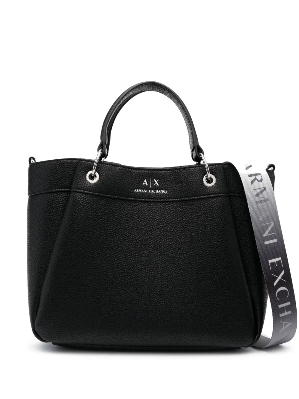 Armani Exchangelogo-print leather tote