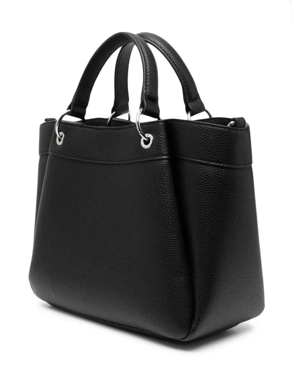 Armani Exchangelogo-print leather tote