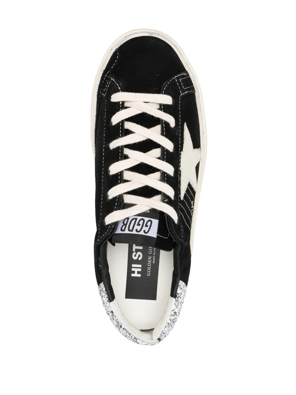 Golden Goose Hi Star Glitter Suede