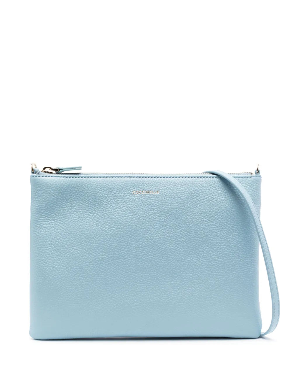 Coccinellepebbled-texture leather crossbody bag