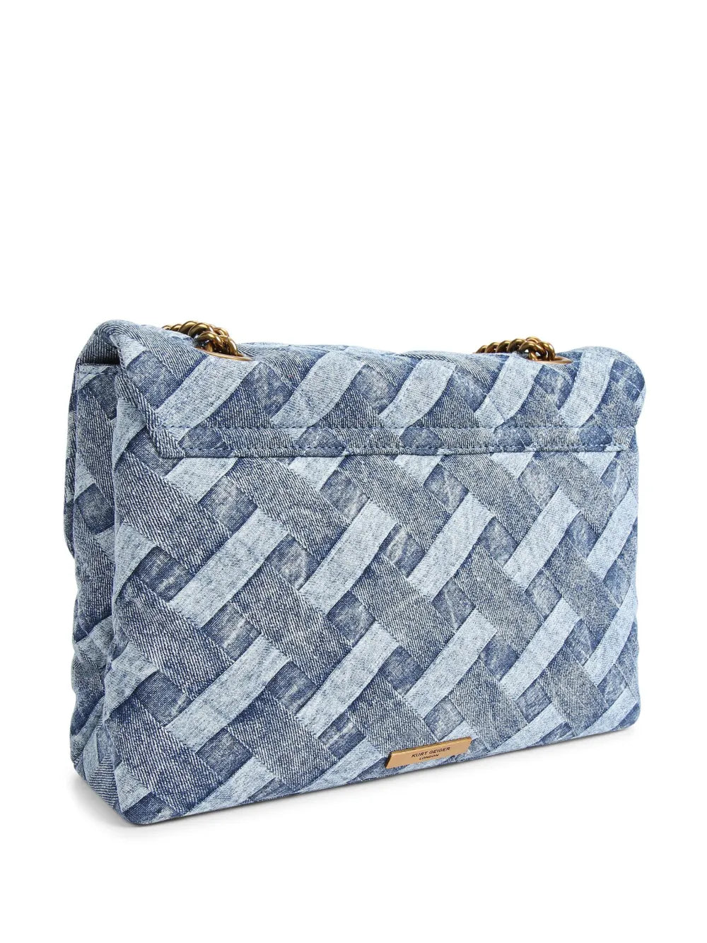 Kurt Geiger Londonlarge Kensington Soft denim shoulder bag