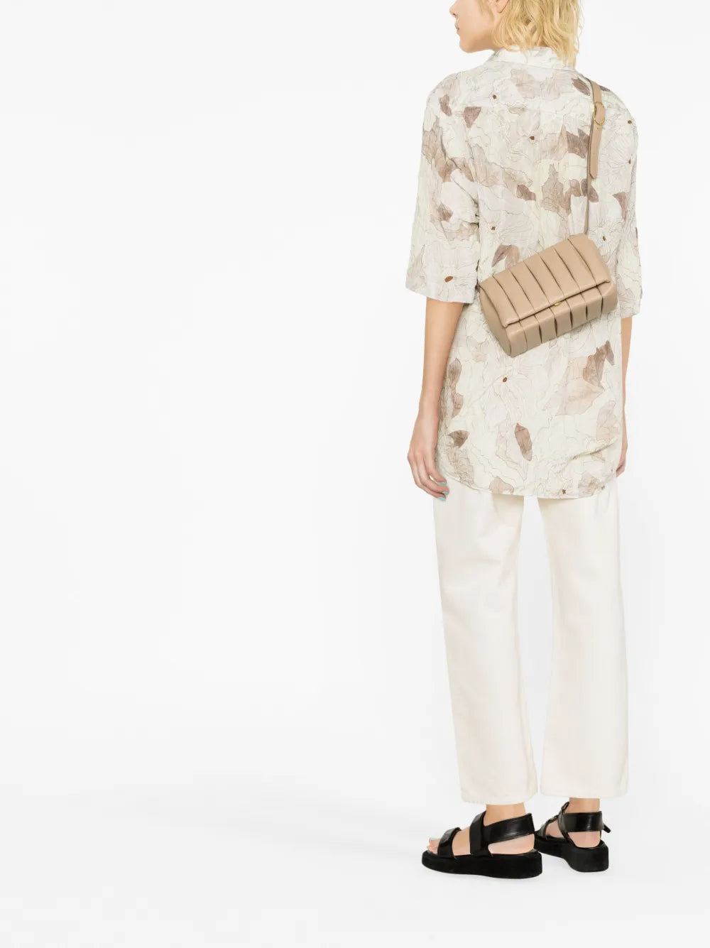 Themoirria inverted-pleat shoulder bag
