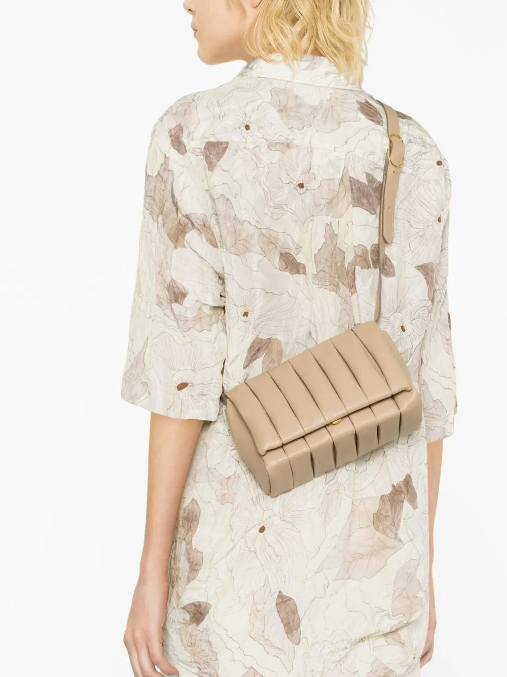 Themoirria inverted-pleat shoulder bag