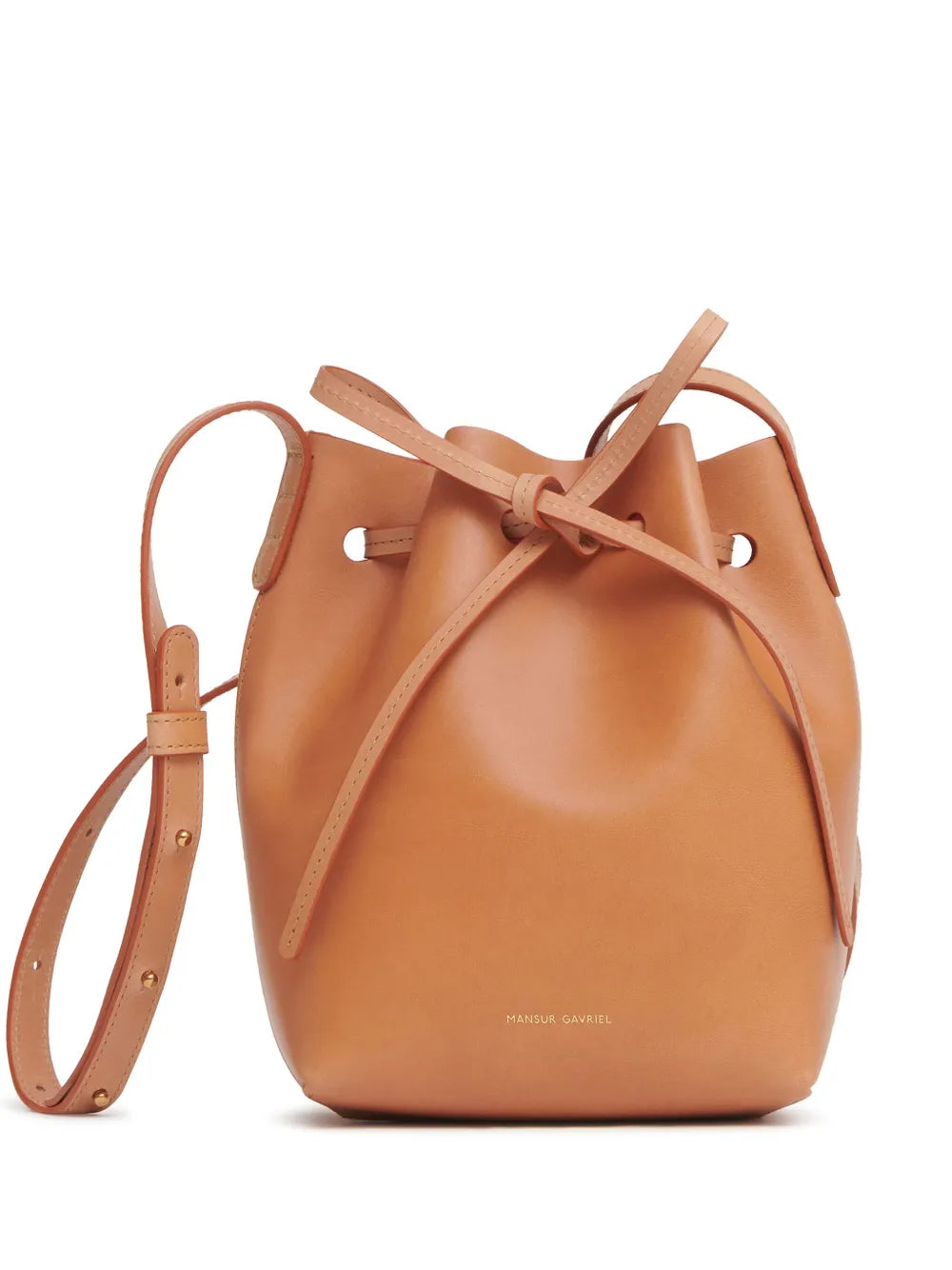 Mansur GavrielMini Mini leather bucket bag