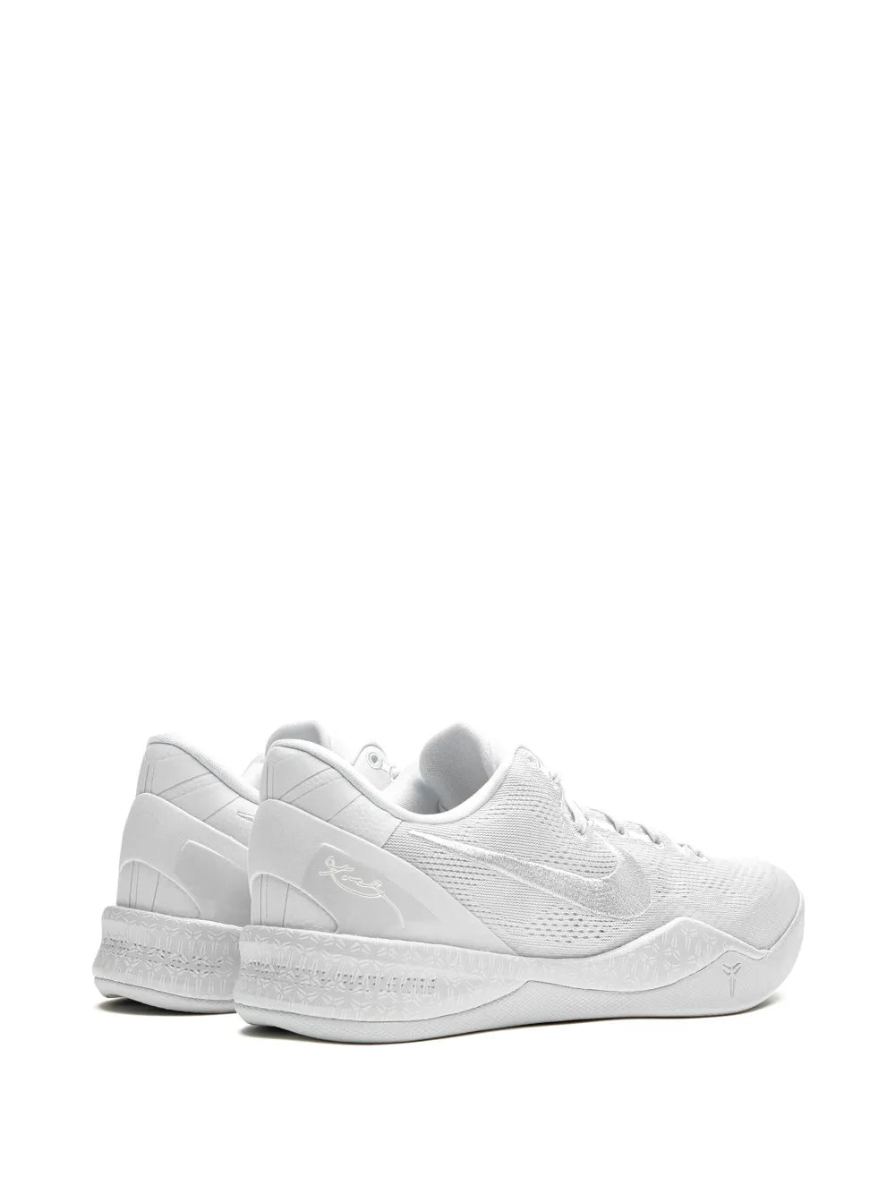 Kobe 8 Protro Triple White Sneakers
