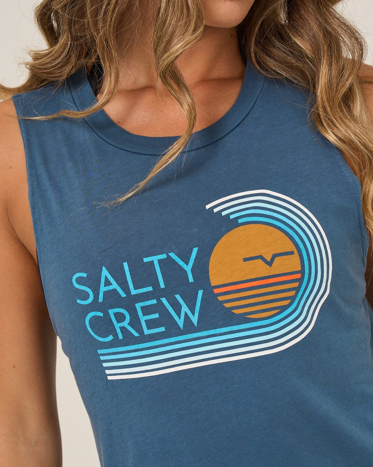 Ombre Wave Muscle Tank