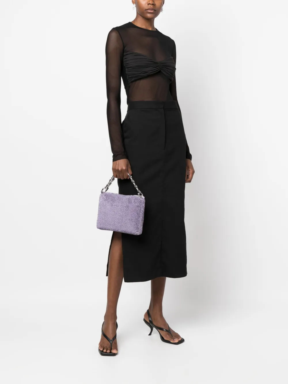 Patrizia PepeMaxichain rhinestone-embellished tote bag