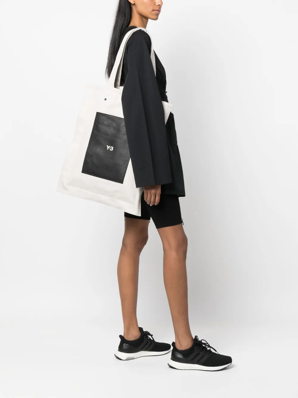 Y-3Lux logo-print tote bag