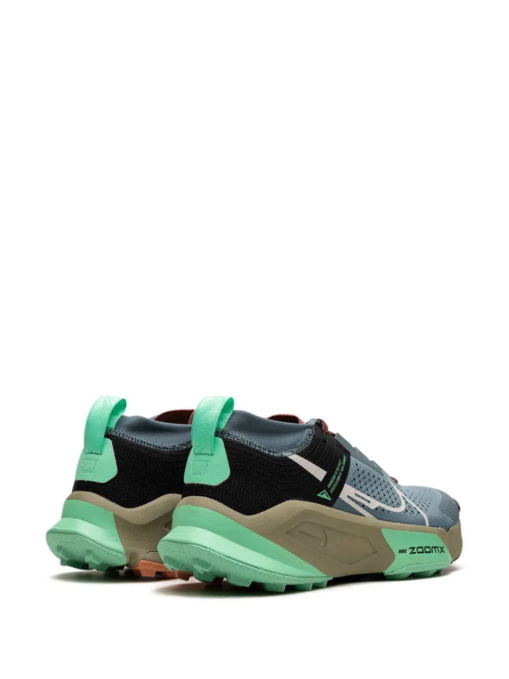 Nike Zoomx Zegama Trail Light Slate/Grey/Glow Green/Bone/Black Sneakers