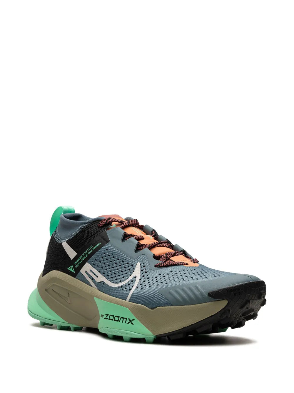 Nike Zoomx Zegama Trail Light Slate/Grey/Glow Green/Bone/Black Sneakers