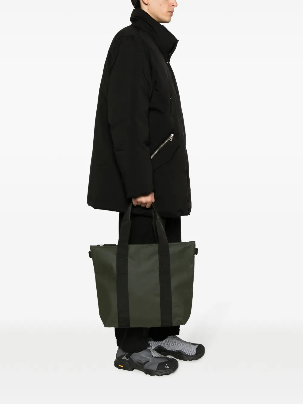 Rainslogo-debossed tote bag