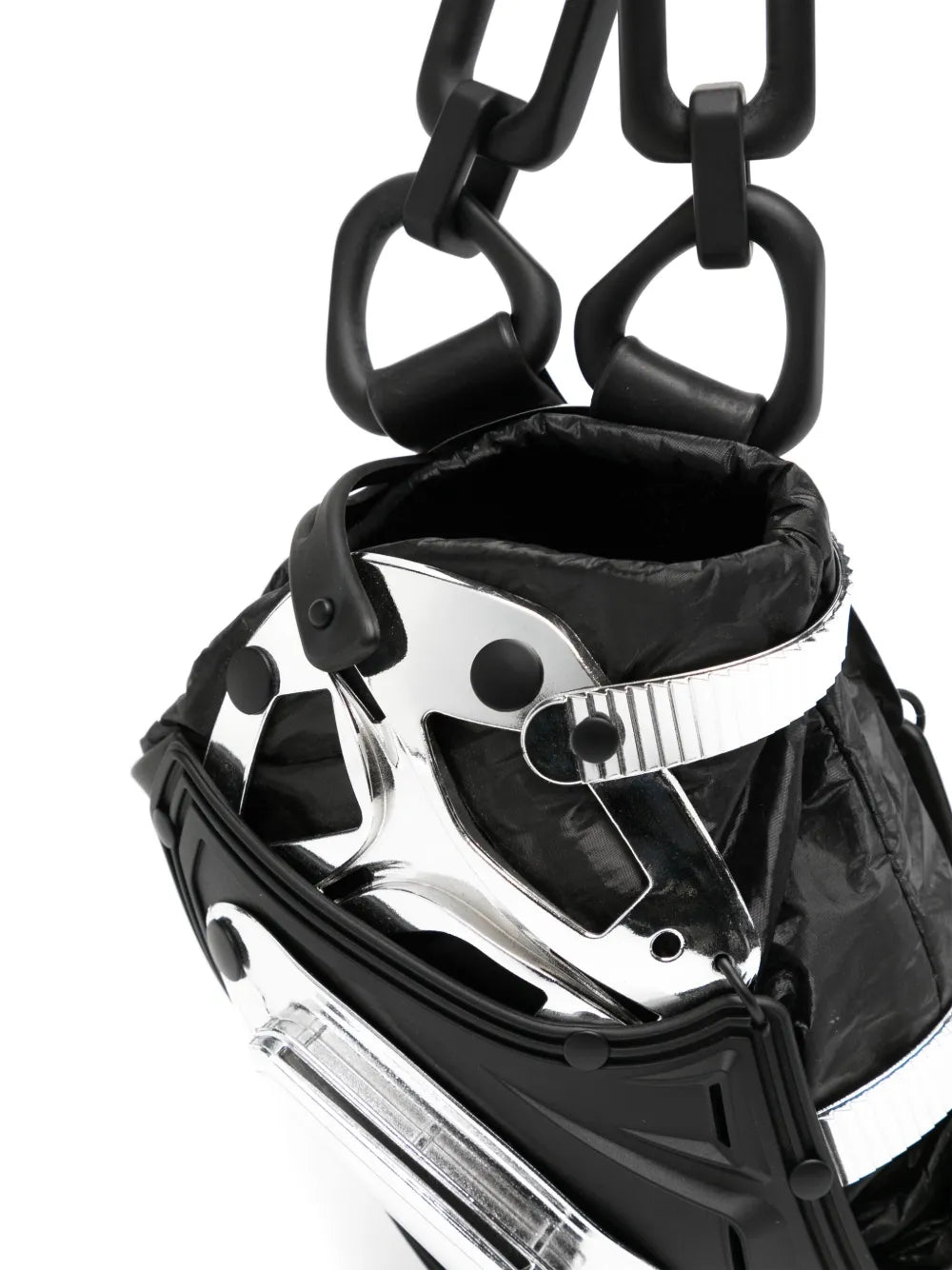 Innerraumchain-link panelled mini bag