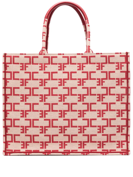 Elisabetta Franchilarge monogram-jacquard tote bag