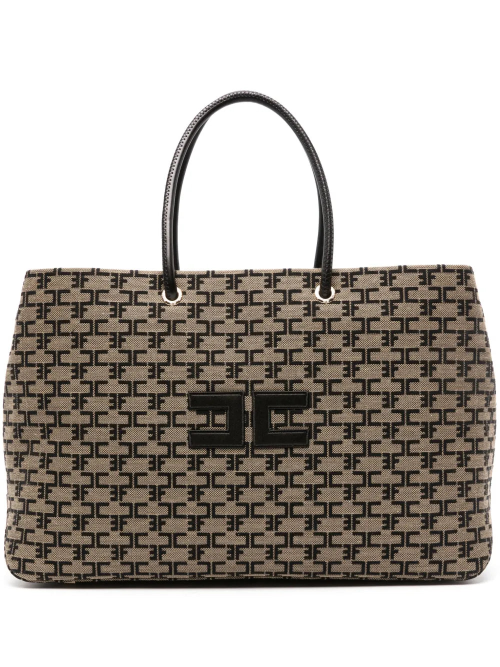 Elisabetta Franchilogo-appliqumonogram tote bag