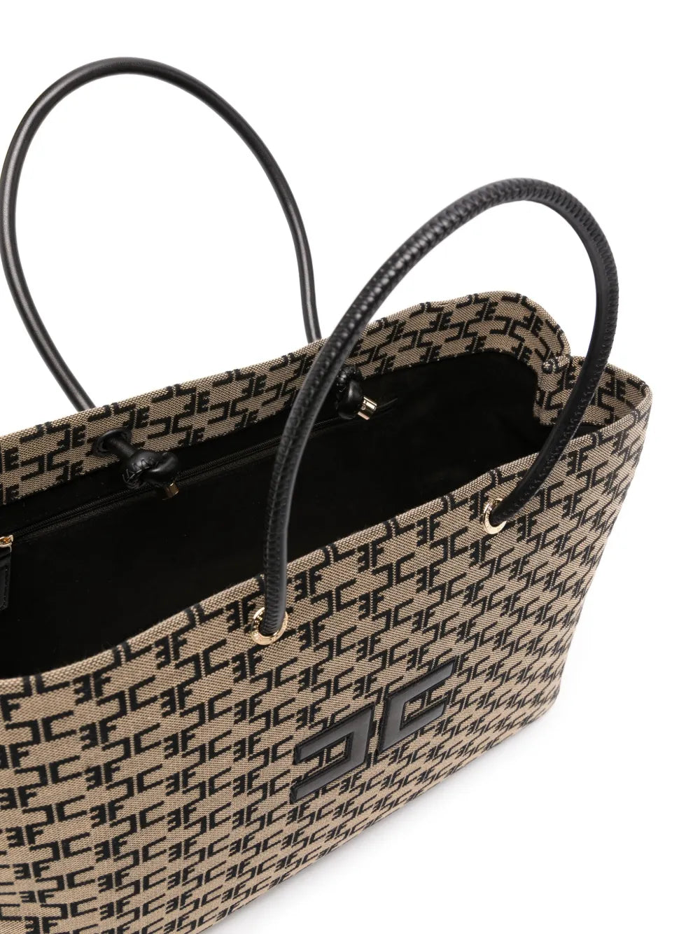 Elisabetta Franchilogo-appliqumonogram tote bag