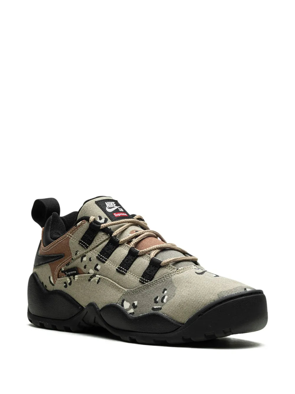 Nike X Supreme Sb Darwin Low Khaki Sneakers