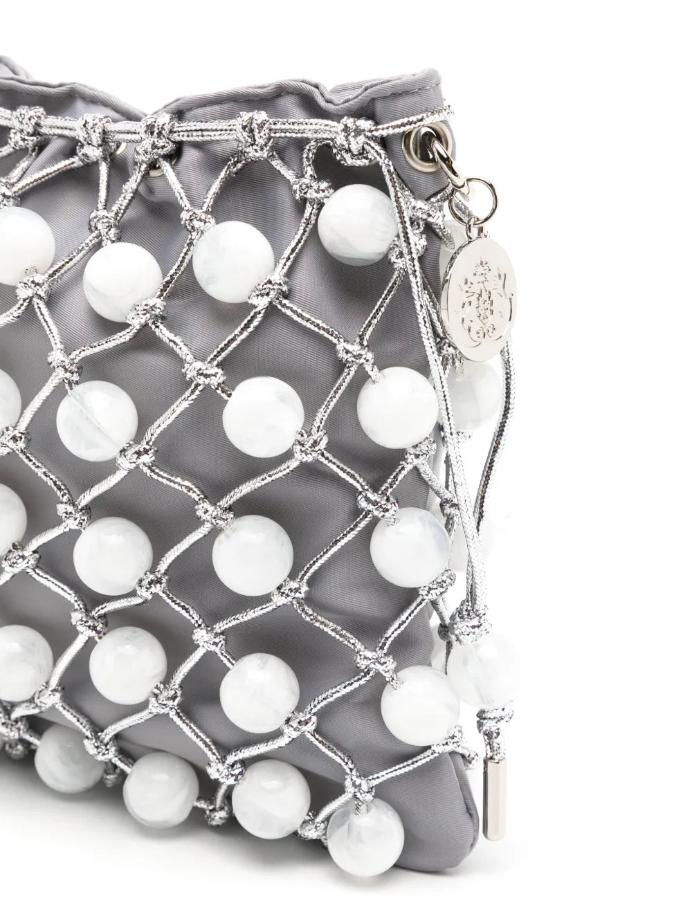 IslaLara bead-detailing shoulder bag