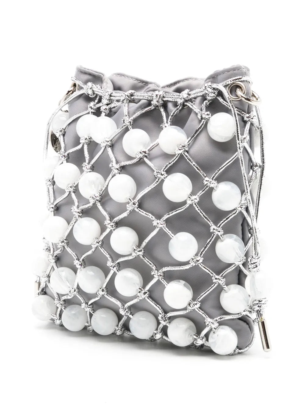 IslaLara bead-detailing shoulder bag