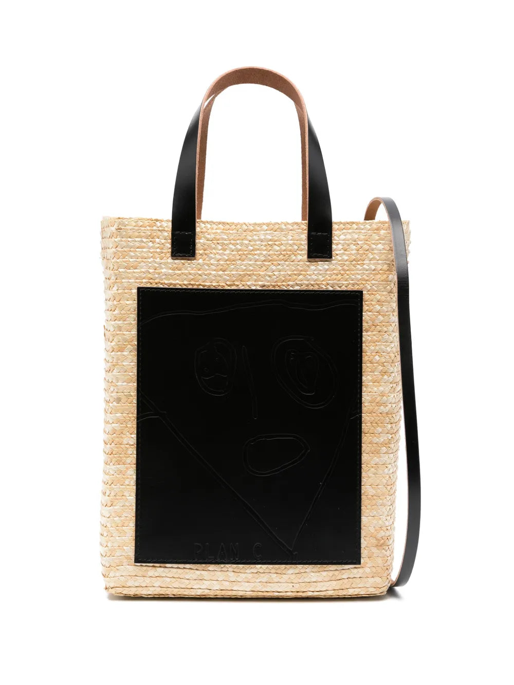Plan CPili and Bianca straw tote bag