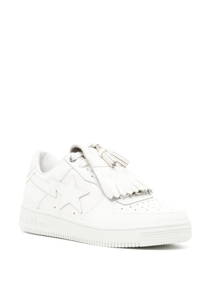 A Bathing Ape?Quilt Tassel Leather Sneakers