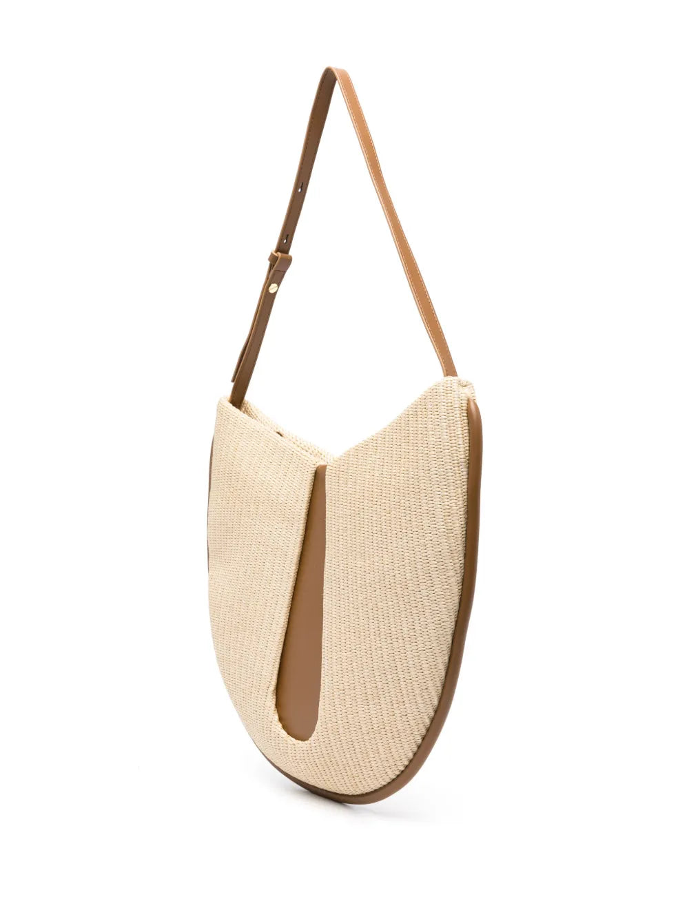 Themoirnterwoven panelled shoulder bag