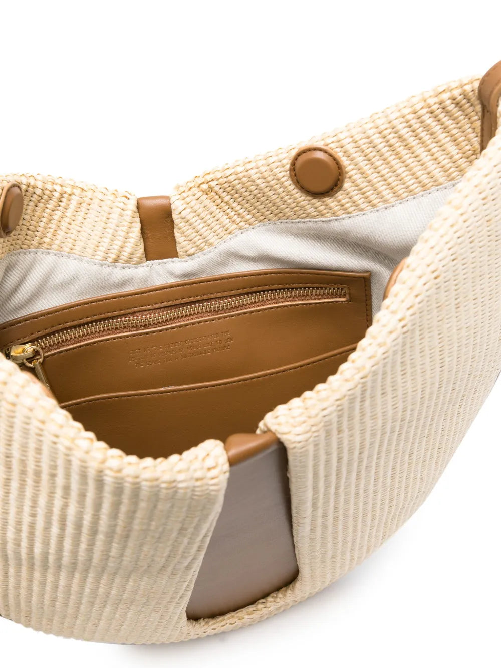 Themoirnterwoven panelled shoulder bag