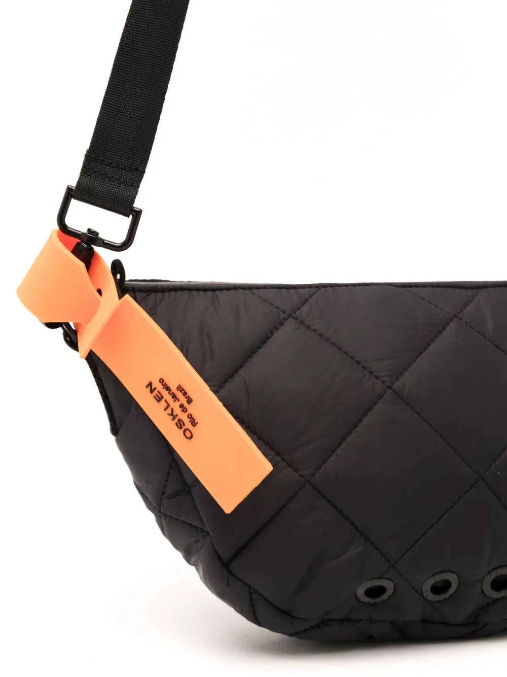 Osklenlogo-tag diamond-quilted shoulder bag