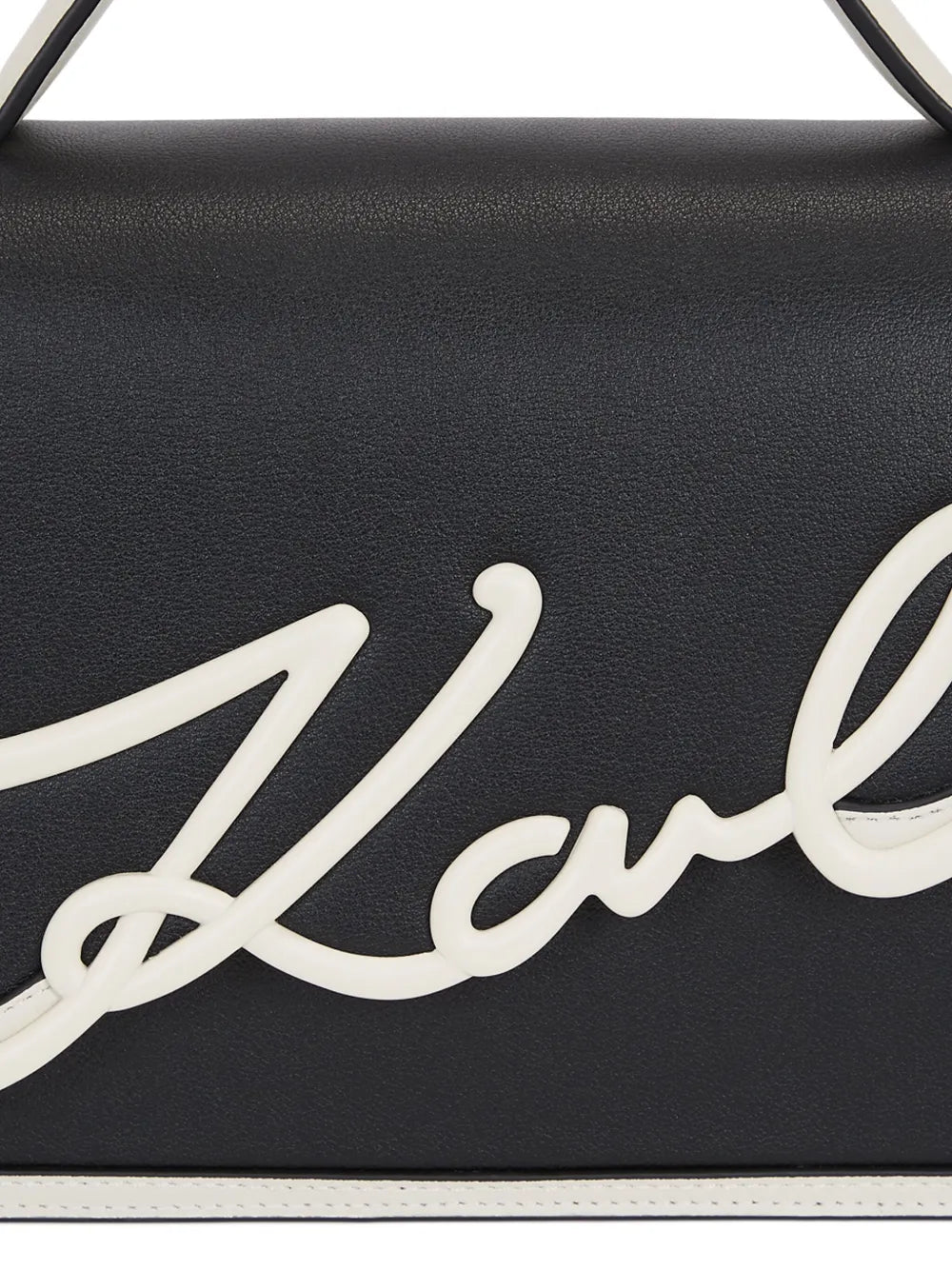 Karl LagerfeldSignature leather top-handle bag