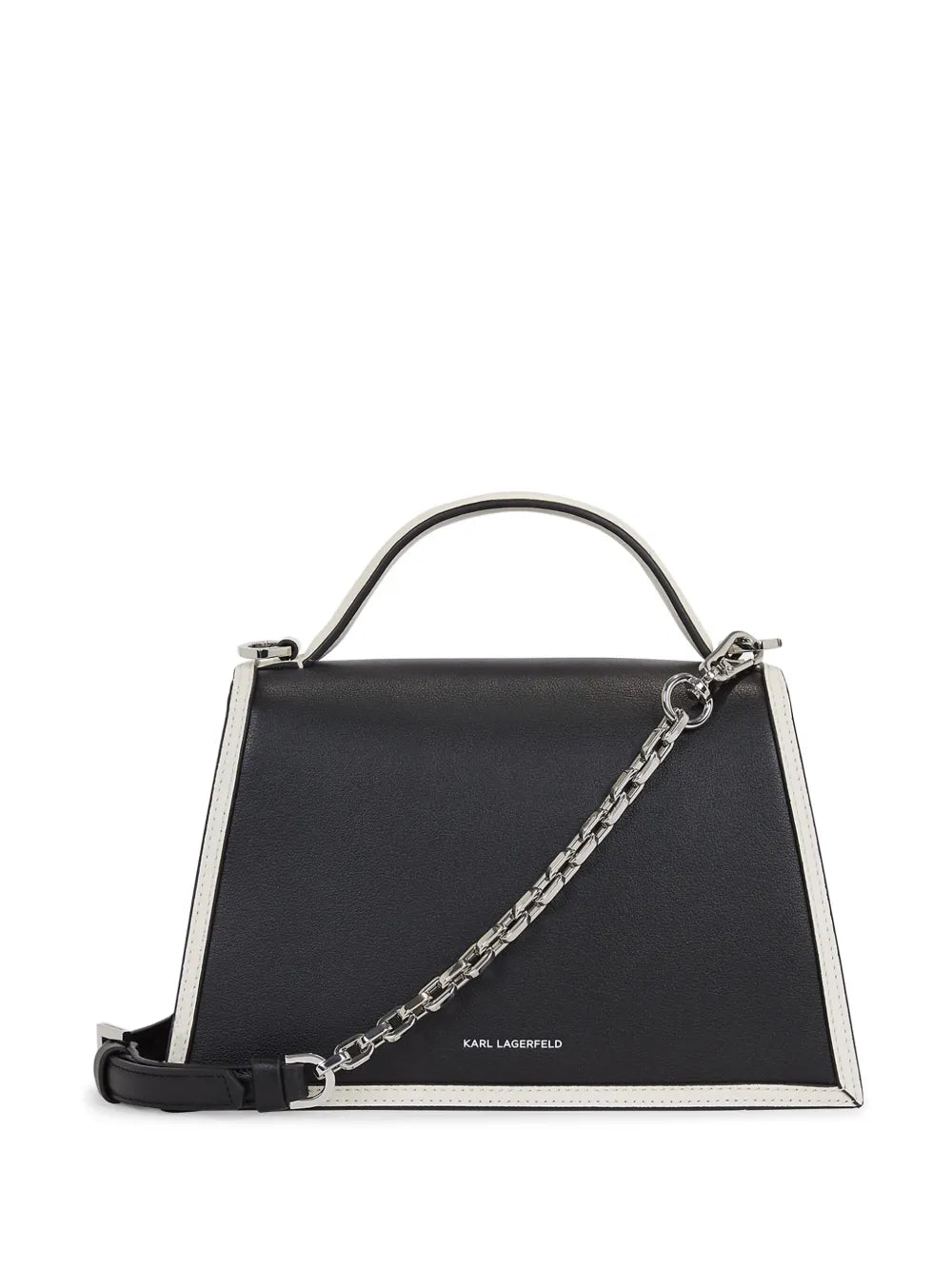 Karl LagerfeldSignature leather top-handle bag