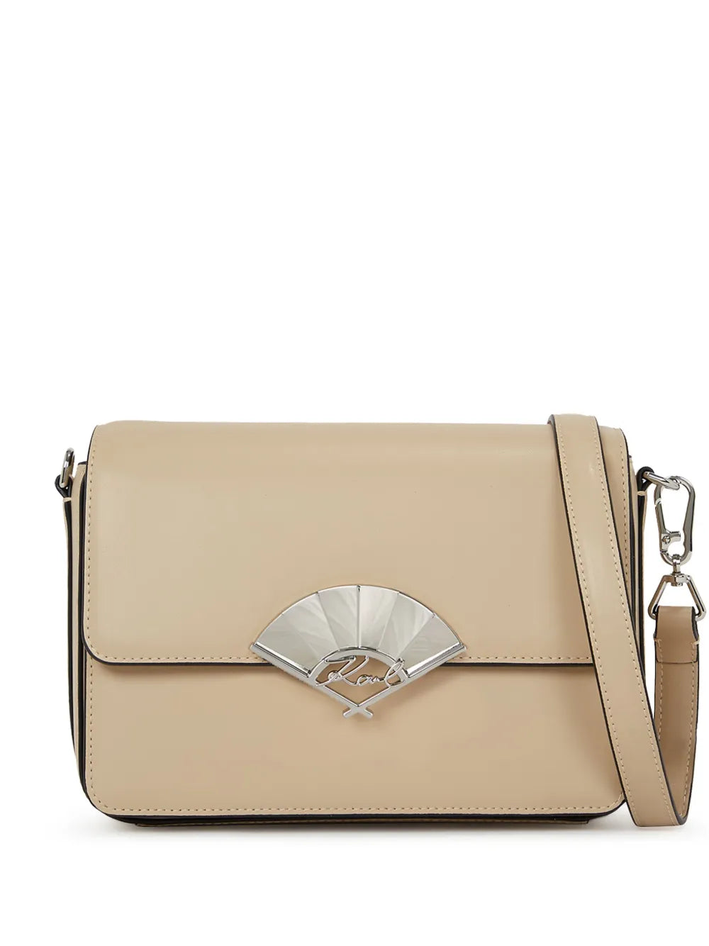 Karl LagerfeldSignature Fan leather crossbody bag