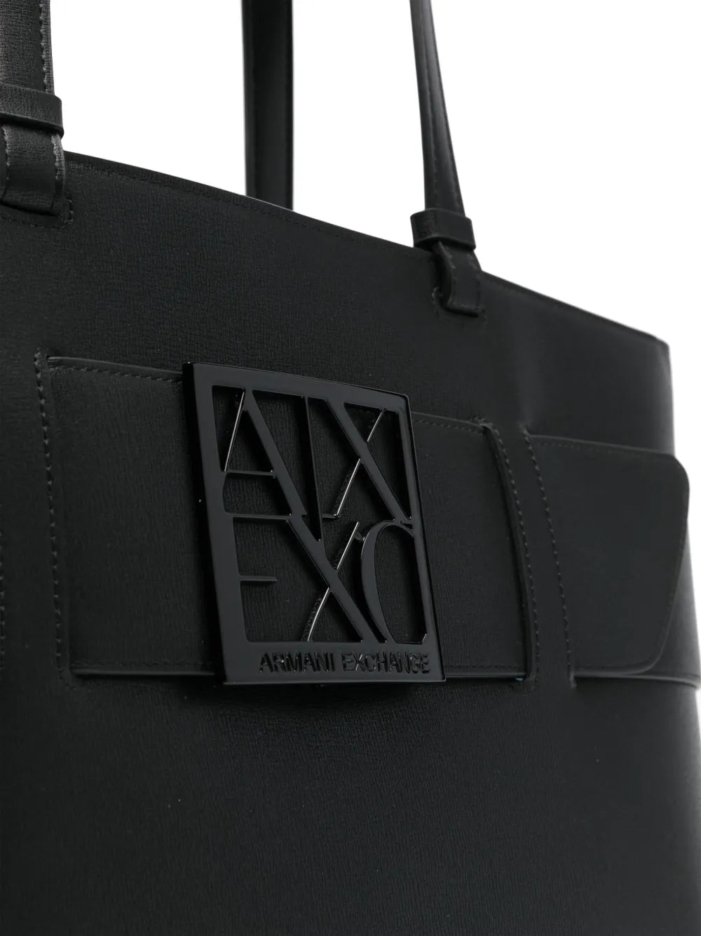 Armani Exchangelogo-plaque tote bag