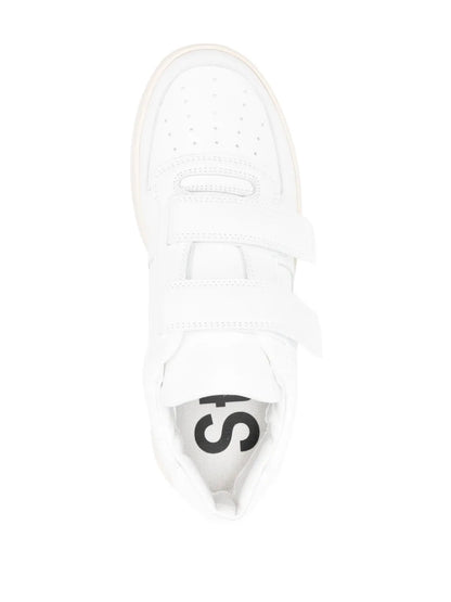 Acne Studios Logo-Plaque Leather Sneakers